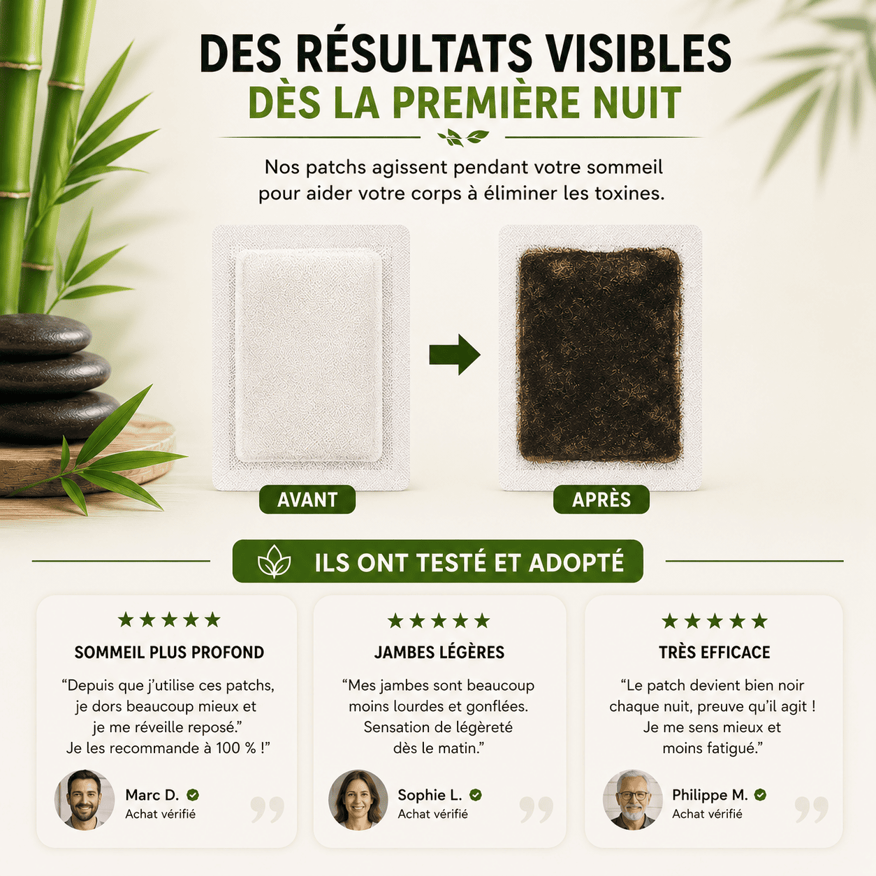 Patchs Japonais — Detoxifiez votre corps pendant la nuit
