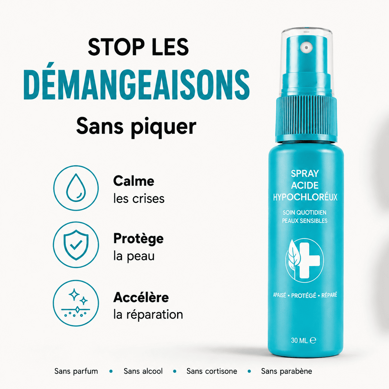 Spray SOS : Élimine la bactérie responsable de l'eczéma