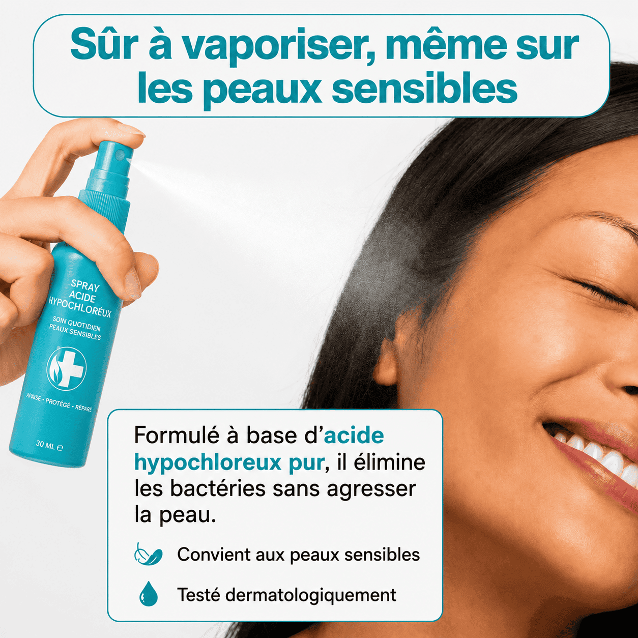 Spray SOS : Élimine la bactérie responsable de l'eczéma